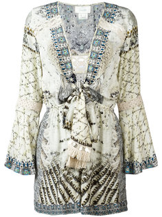 low front tie playsuit Camilla
