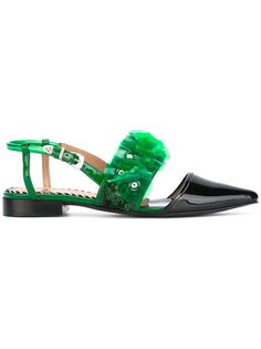 ruffle and sequin embellished sandals Toga Pulla
