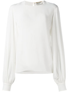 bishop sleeve blouse Saint Laurent