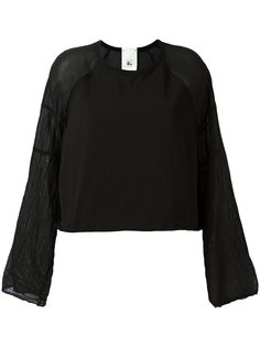 contrast sleeve sweatshirt  Lost &amp; Found Rooms