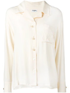 chest pocket shirt Chanel Vintage