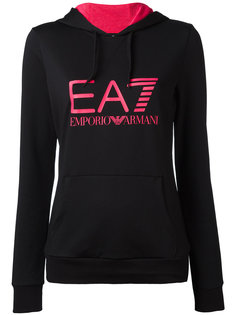 two-tone logo hoodie Ea7 Emporio Armani