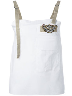 crystal embellished tank top Aviù