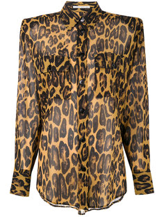 рубашка с леопардовым принтом Alessandra Rich
