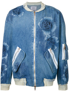 bleached flowers bomber jacket Marna Ro