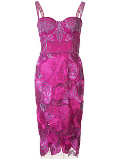 floral dress Marchesa Notte