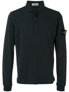 logo patch polo top Stone Island