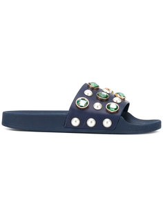 embellished sliders Tory Burch