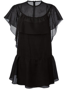 платье с оборками Red Valentino
