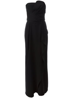 длинное платье без бретелек Armani Collezioni