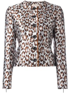 пиджак прямого кроя с леопардовым принтом Christopher Kane