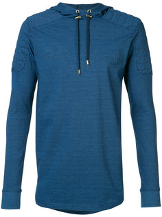 biker patch logo hoodie Balmain