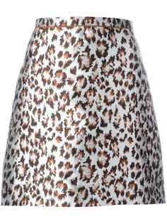 мини-юбка с леопардовым принтом Christopher Kane