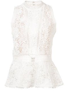 lace detail top  Rebecca Taylor