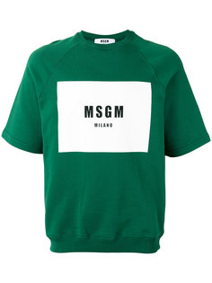 толстовка с принтом-логотипом MSGM