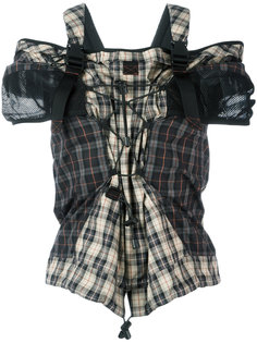 fitted plaid blouse Maison Margiela