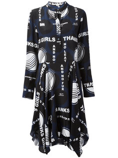 асимметричное платье с графическим принтом Stella McCartney
