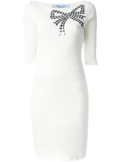 платье с бантом из пайеток Blumarine