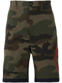 camouflage print shorts Moncler