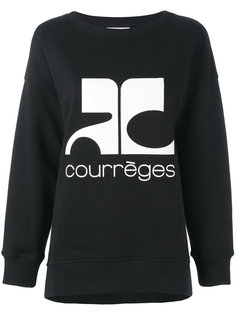 толстовка с принтом-логотипом Courrèges