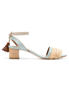 block heel lace up sandals Sarah Chofakian