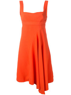 расклешенное платье с асимметричным подолом Victoria Beckham