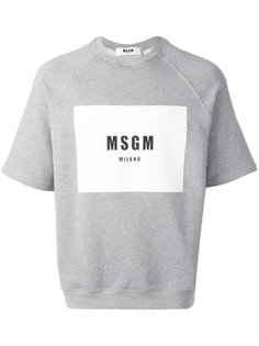 logo print sweatshirt MSGM