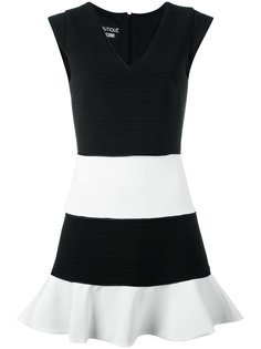 contrast V neck dress Boutique Moschino