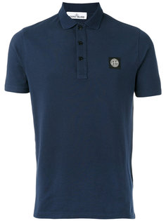 logo patch polo shirt Stone Island