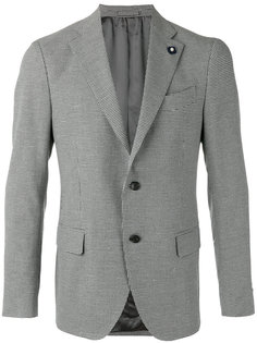 пиджак с узором в ломаную клетку Lardini