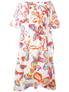 floral bardot dress Peter Pilotto