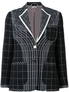 пиджак в клетку Thom Browne