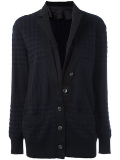 checkered cardigan Sacai