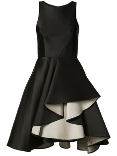 платье с объемными воланами Halston Heritage