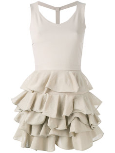 fitted ruffle dress D.Exterior