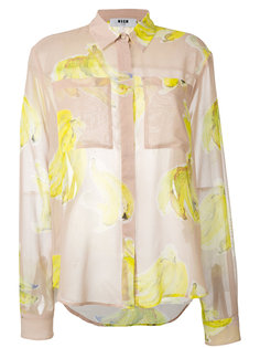 banana print shirt MSGM