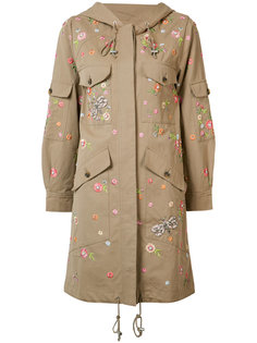 floral embroidered coat Needle &amp; Thread