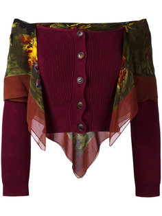 scarf detail cardigan Jean Paul Gaultier Vintage