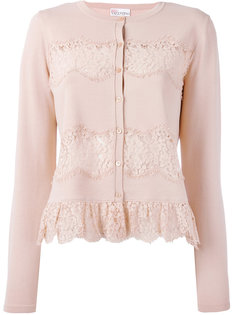 кардиган с кружевной аппликацией  Red Valentino