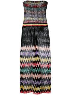 sheer panel zig zag dress Missoni