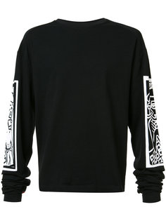 printed sleeves sweatshirt  Haculla