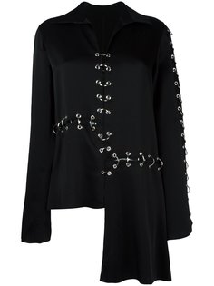 блузка с отделкой кольцами Christopher Kane