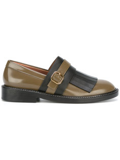 monk strap fringed loafers Marni