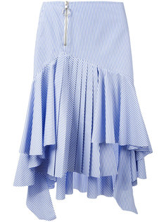 полосатая юбка с асимметричным подолом Off-White