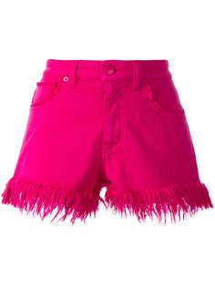 frayed hem denim shorts Love Moschino