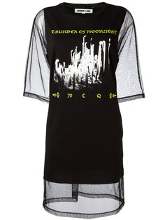сетчатое платье-футболка McQ Alexander McQueen