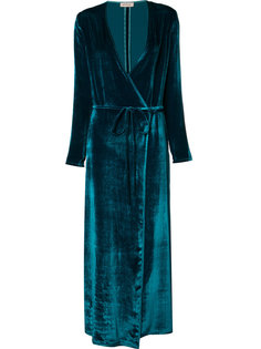 tied V-neck maxi dress Attico