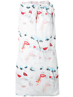 drawstring neck shift dress Jeremy Scott