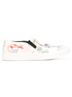 Letters from India slip-on sneakers Alexander McQueen