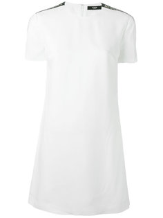 платье с контрастными полосками с логотипом Versus
